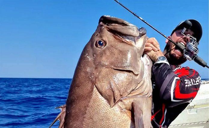 Χανιά: Ψαράς έβγαλε «βλάχο» 40 κιλών - Τι λέει για την ψαριά του