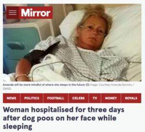 Σκύλος έκανε διάρροια στο στόμα της την ώρα που κοιμόταν - Κατέληξε στο νοσοκομείο